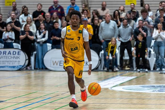 Charles Tyorne Harris Jr. (Bozic Estriche Knights Kirchheim, 03) GER, Bozic Estriche Knights Kirchheim vs. BG Goettingen, BARMER 2. Basketball Bundesliga, Playoffs Spiel 4, Saison 2025 2026, 14.05.2026 GER, Bozic Estriche Knights Kirchheim vs. BG Goettingen, BARMER 2. Basketball Bundesliga, Playoffs Spiel 4, Saison 2025 2026, 14.05.2026 Goeppingen Copyright: xEibner-Pressefoto NinaxSanderx EP_NSR