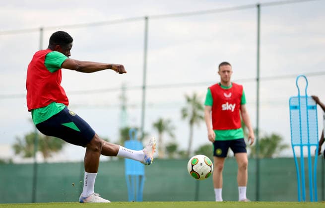 Republic of Ireland Squad Training, La Finca Resort, Alicante, Spain 15 5 2026 Chiedozie Ogbene Chiedozie Ogbene 15 5 2026  Copyright: x INPHO RyanxByrnex RB1_9614