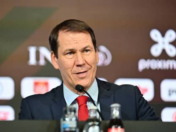 Belgium s head coach Rudi Garcia pictured during a press conference, PK, Pressekonferenz of Belgian national soccer team Red Devils to announce the selection for the 2026 FIFA World Cup, WM, Weltmeisterschaft, Fussball at the Proximus Basecamp in Tubize, on Friday 15 May 2026. The 2026 FIFA World Cup will take place in the United States, Mexico, and Canada from 11 06 to 19 07. EMILExWINDAL  x173961143x
