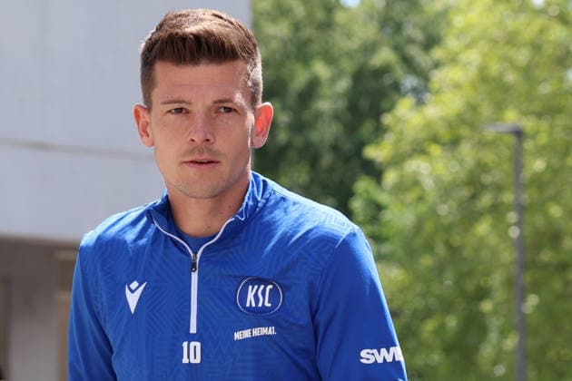 15.05.2026, xrekx, Fussball 2. Bundesliga, Karlsruher SC - Training v.l. Marvin Wanitzek (Karlsruher SC) (DFL DFB REGULATIONS PROHIBIT ANY USE OF PHOTOGRAPHS as IMAGE SEQUENCES and or QUASI-VIDEO) Karlsruhe