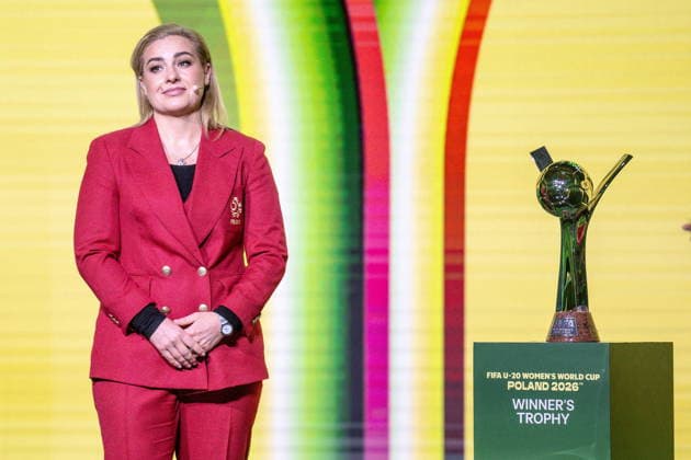 LODZ 15.05.2026 LOSOWANIE GRUP MISTRZOSTW SWIATA FIFA U-20 KOBIET 2026 --- GROUP STAGE DRAW WOMEN S WORLD CUP FIFA U-20 2026 N Z NINA PATALON FOT.PAWEL PIOTROWKSKI 400MM NEWSPIX.PL --- newspix.pl 