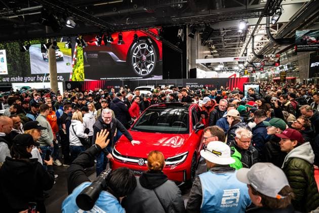 Volkswagen zeigt die Weltpremiere des elektrischen ID. Polo GTI im Ring Boulevard am Nürburgring vor großem Publikum Weltpremiere Volkswagen ID. Polo GTI Copyright: xMichaelxGelhardtx