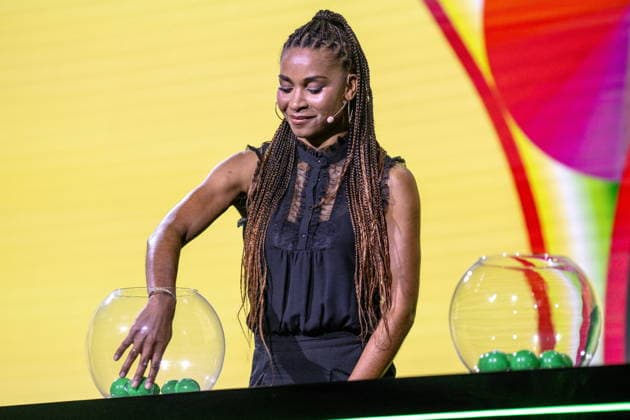 LODZ 15.05.2026 LOSOWANIE GRUP MISTRZOSTW SWIATA FIFA U-20 KOBIET 2026 --- GROUP STAGE DRAW WOMEN S WORLD CUP FIFA U-20 2026 N Z LAURA GEORGES FOT.PAWEL PIOTROWKSKI 400MM NEWSPIX.PL --- newspix.pl 