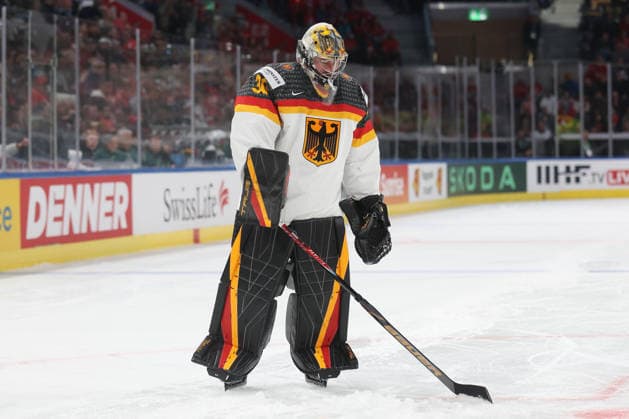 WM 2026 GER - FIN Torwart Philipp Grubauer (GER) 15.05.2026 Swiss Life Arena Zuerich , SCHWEIZ, Herren IIHF World Championship, WM, Weltmeisterschaft Zurich 2026 Gruppe A Deutschland - Finnland Torwart Philipp Grubauer (GER)