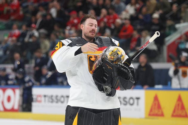 WM 2026 GER - FIN Torwart Philipp Grubauer (GER) 15.05.2026 Swiss Life Arena Zuerich , SCHWEIZ, Herren IIHF World Championship, WM, Weltmeisterschaft Zurich 2026 Gruppe A Deutschland - Finnland Torwart Philipp Grubauer (GER)