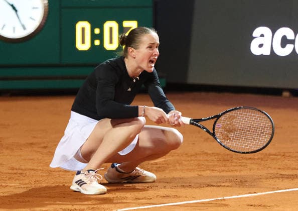 May 15, 2026, Rome, Lazio, Italy: ELINA SVITOLINA of Ukraine during the match against I. Swiatek of Poland in the semifinals of tennis tournament WTA, Tennis Damen 1000 Internazionali BNL DÃ¢â‚¬â ¢Italia, Rome, Italy. Svitolina won 6:4, 2:6, 6:2. Rome Italy - ZUMAc278 20260515_zsp_c278_036 Copyright: xMarcinxCholewinskix