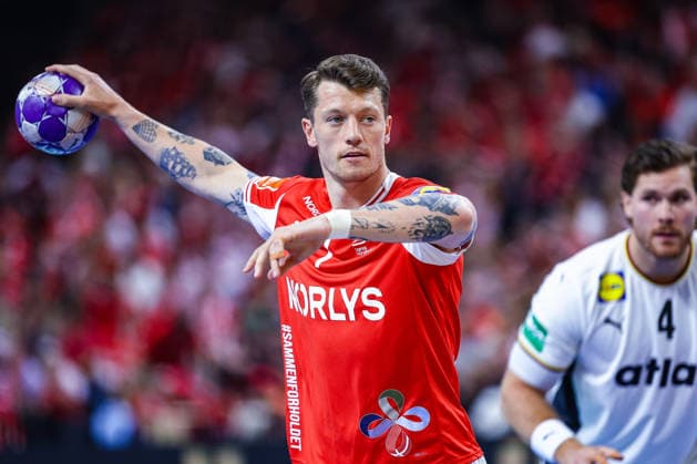 15.05.2026, xIAJx, Handball, Länderspiel, Testspiel, Dänemark - Deutschland, Royal Arena Kopenhagen: Emil Jakobsen (Dänemark 7) Dänemark