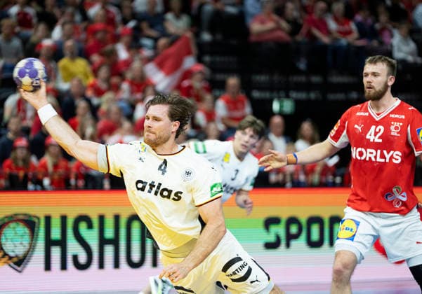 Men s Handball: Denmark - Germany Germany s Johannes Golla and Denmark s Thomas Sommer Arnoldsen. The Danish handball men face Germany in a test match in Copenhagen on Friday, May 15, 2026. (Photo: Claus Bech Ritzau Scanpix) , Copenhagen Denmark