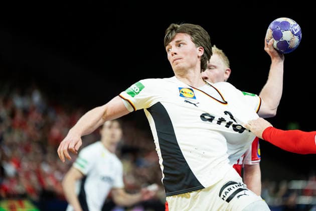 Men s Handball: Denmark - Germany Germany s Nils Lichtlein. The Danish men s handball team faces Germany in a test match in Copenhagen on Friday, May 15, 2026. (Photo: Claus Bech Ritzau Scanpix) , Copenhagen Denmark