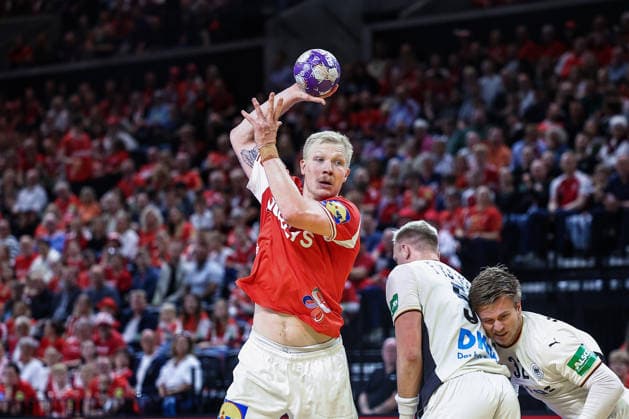 15.05.2026, xIAJx, Handball, Länderspiel, Testspiel, Dänemark - Deutschland, Royal Arena Kopenhagen: Magnus Saugstrup (Dänemark 15) Dänemark