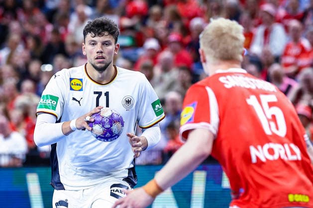 15.05.2026, xIAJx, Handball, Länderspiel, Testspiel, Dänemark - Deutschland, Royal Arena Kopenhagen: Marko Grgic (Deutschland 71) Dänemark