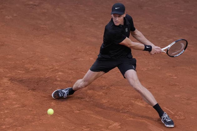 Jannik Sinner during the match between Jannik Sinner (ITA) vs Daniil Medvedev at the Italian Open in Rome, Friday, May 15, 2026. (Alfredo Falcone LaPresse)  Copyright: xAlfredoxFalcone LaPressex