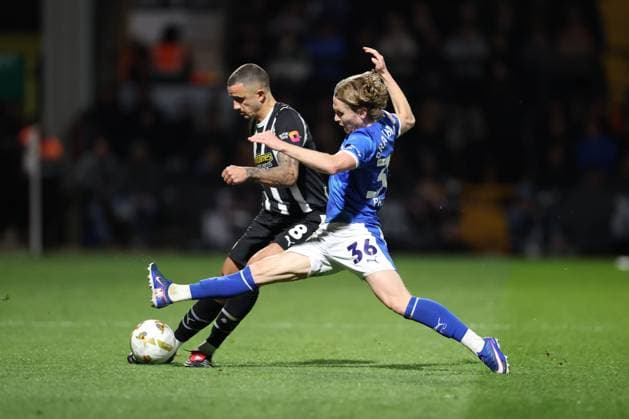 Oliver Norburn of Notts County and Sammy Braybrooke of Chesterfield Notts County v Chesterfield, EFL Sky Bet League Two, Play-Off Semi Final, Second Leg, Football, Meadow Lane, Nottingham, UK - 15 May 2026Nottingham Meadow Lane United Kingdom EDITORIAL USE ONLY No use with unauthorised audio, video, data, fixture lists, club league logos or live services. Online in-match use limited to 120 images, no video emulation. No use in betting, games or single club league player publications. Copyright: xRyanxBrowne Shutterstockx 16876826bc