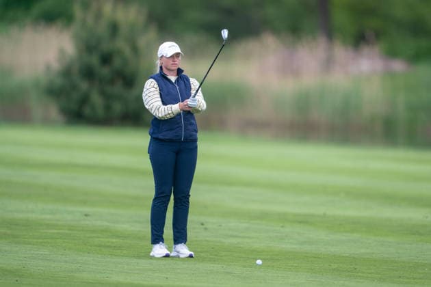 Amundi German Masters - Seond Round Sofie Kibsgaard of Denmark plays from the fairway on the 18th hole during the second round of the Amundi German Masters at Green Eagle Golf Courses in Hamburg, Germany, on May 15, 2026. Hamburg Germany  Copyright: xAndyxAstfalckx originalFilename:astfalck-amundige260515_npxdn.jpg