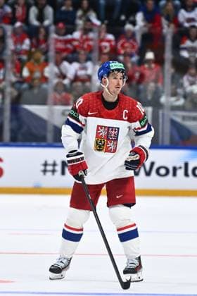 Roman Cervenka of Czech Republic after the IIHF World Championship, WM, Weltmeisterschaft Group B match Czech Republic vs Denmark on May 15, 2026, Fribourg, Switzerland. (CTKxPhoto RadekxPetrasek) CTKPhotoP2026051509273  CTKPhotoP2026051509273