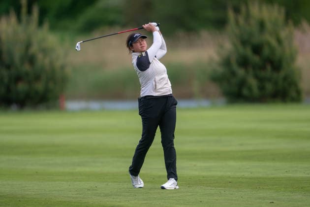 Amundi German Masters - Seond Round Trichat Cheenglab of Thailand plays from the fairway on the 18th hole during the second round of the Amundi German Masters at Green Eagle Golf Courses in Hamburg, Germany, on May 15, 2026. Hamburg Germany  Copyright: xAndyxAstfalckx originalFilename:astfalck-amundige260515_np6pl.jpg