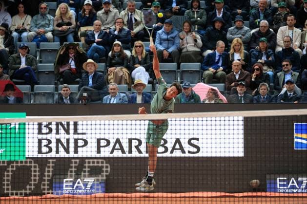 TENNIS - Internazionali di Tennis - Internazionali BNL d Italia Photo by IPA ABACAPRESS.COM84732528 - Semifinal match in Rome against Casper Ruud NOR during Internazionali BNL d Italia, International Tennis match in Rome, Italy, May 15 2026 Rome Italy  Copyright: xIPAxSport ABACAx