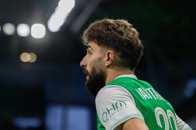 FOOTBALL : AS ST Etienne vs Rodez - Ligue 2 BKT barrage - 15 05 2026 Davitashvili Zuriko 22 of Saint-Etienne in action during the Ligue 2 playoff game between AS Saint-Etienne and Rodez Aveyron Football at Stadium Geoffroy Guichard in Saint-Etienne, France. Saint-EtienneFrance  Copyright: xPaulinexFIGUETx xPSNewZx