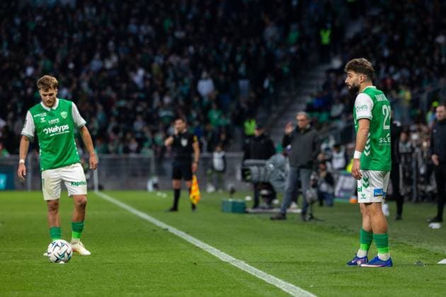 FOOTBALL : AS ST Etienne vs Rodez - Ligue 2 BKT barrage - 15 05 2026 Davitashvili Zuriko 22 of Saint-Etienne in action during the Ligue 2 playoff game between AS Saint-Etienne and Rodez Aveyron Football at Stadium Geoffroy Guichard in Saint-Etienne, France. Saint-EtienneFrance  Copyright: xPaulinexFIGUETx xPSNewZx