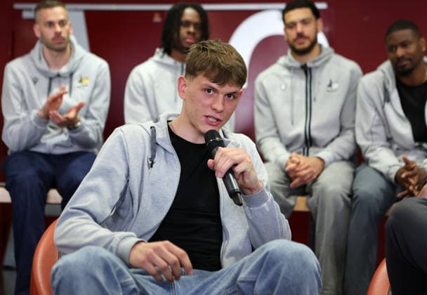 15.05.2026, Deutschland, Stuttgart, Basketball MHP Riesen Ludwigsburg Saisonabschluss, Julis Baumer