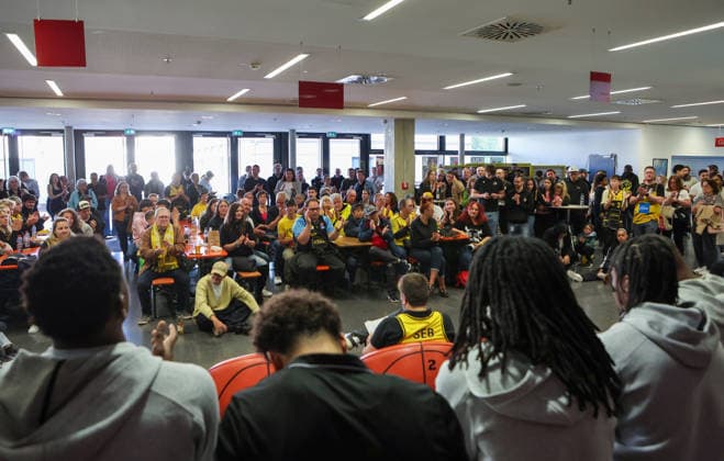 15.05.2026, Deutschland, Stuttgart, Basketball MHP Riesen Ludwigsburg Saisonabschluss, Feature Übersicht