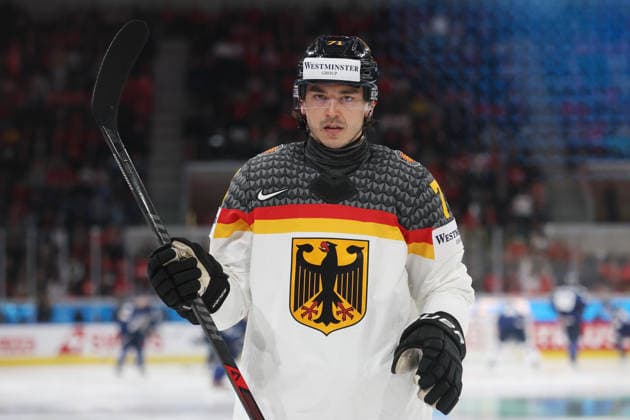 WM 2026 GER - FIN Daniel Fischbuch (GER) 15.05.2026 Swiss Life Arena Zuerich , SCHWEIZ, Herren IIHF World Championship, WM, Weltmeisterschaft Zurich 2026 Gruppe A Deutschland - Finnland Daniel Fischbuch (GER)