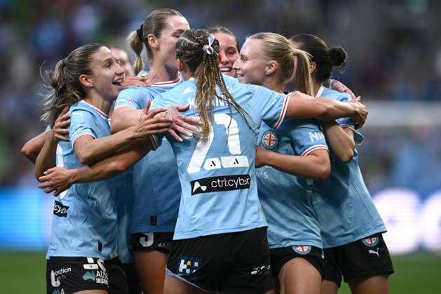 ALEAGUE WOMENS GRAND FINAL, Holly McNamara of Melbourne City celebrates scoring a goal during the A-League Women Grand Final match between Melbourne City and Wellington Phoenix at in Melbourne, Saturday, May 16, 2026. ( NO ARCHIVING, EDITORIAL USE ONLY MELBOURNE VICTORIA AUSTRALIA  Copyright: xJOELxCARRETTx 20260516152990879418
