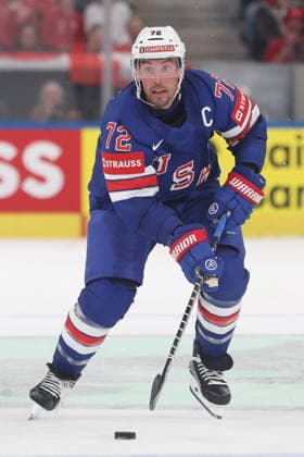 WM 2026 USA - SUI Justin Faulk (USA) 15.05.2026 Swiss Life Arena Zuerich , SCHWEIZ, Herren IIHF Eishockey World Championship, WM, Weltmeisterschaft Zurich 2026 Gruppe USA - Schweiz Justin Faulk (USA)
