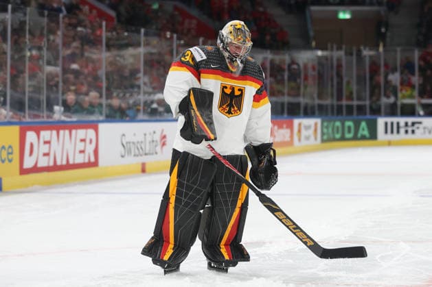 WM 2026 GER - FIN Torwart Philipp Grubauer (GER) 15.05.2026 Swiss Life Arena Zuerich , SCHWEIZ, Herren IIHF World Championship, WM, Weltmeisterschaft Zurich 2026 Gruppe A Deutschland - Finnland Torwart Philipp Grubauer (GER)