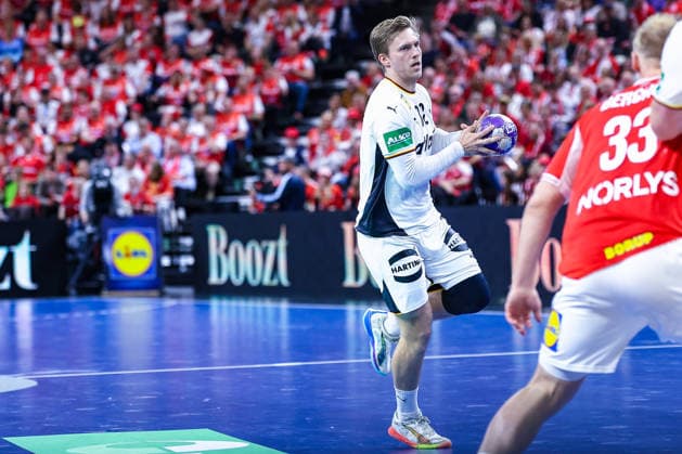 15.05.2026, xIAJx, Handball, Länderspiel, Testspiel, Dänemark - Deutschland, Royal Arena Kopenhagen: Franz Semper (Deutschland 32) Dänemark