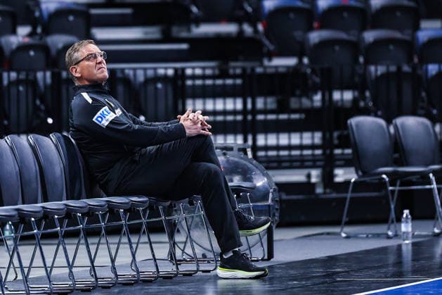 15.05.2026, xIAJx, Handball, Länderspiel, Testspiel, Dänemark - Deutschland, Royal Arena Kopenhagen: Nationaltrainer Alfred Gislason (Deutschland) Dänemark