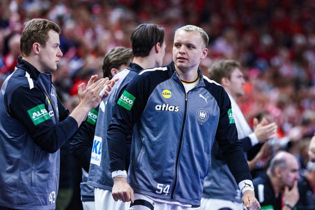 15.05.2026, xIAJx, Handball, Länderspiel, Testspiel, Dänemark - Deutschland, Royal Arena Kopenhagen: Justus Fischer (Deutschland 54) Dänemark