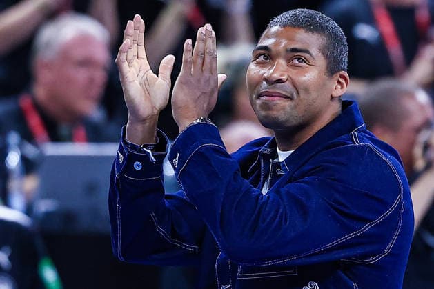 15.05.2026, xIAJx, Handball, Länderspiel, Testspiel, Dänemark - Deutschland, Royal Arena Kopenhagen: Mads Mensah Larsen (Dänemark 22) wurde nach dem Spiel aus der Nationalmannschaft verabschiedet. Dänemark