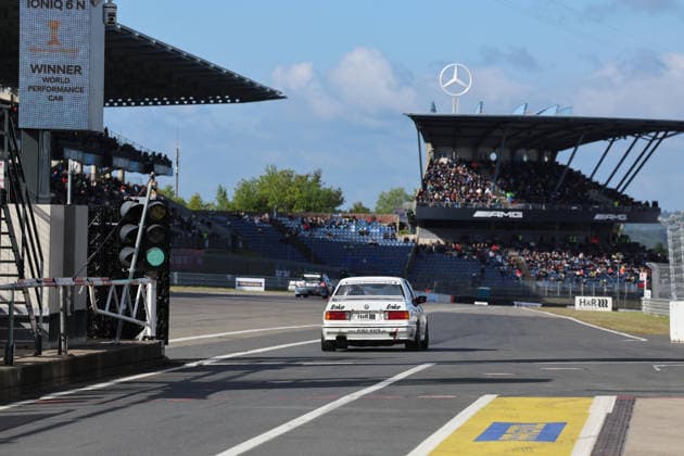Nürburg, Deutschland 14.-17. Mai 2026: ADAC Ravenol 24h Rennen Nürburgring - 2026 - Samstag Pitlane Boxengasse TWL Qualifying 2 Tourenwagen Legenden, Mercedes Tribüne Im Bild: 33 Driescher, Christoph - BMW M3 E30 DTM Nürburgring Rheinland Pfalz Copyright: xFotostandx xFabianxWernerx