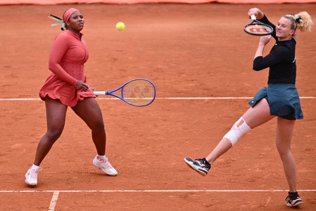Internazionali BNL D Italia 2026 - Day Eleven Taylor Townsend of the United States and Katerina Siniakova of the Czech Republic compete against Nicole Melichar-Martinez of the United States and Cristina Bucsa of Spain during the Internazionali BNL d Italia Day Eleven at Foro Italico on May 15, 2026, in Rome, Italy. Rome Italy Italy  Copyright: xDomenicoxCippitellix originalFilename:cippitelli-itainter260515_npGWt.jpg
