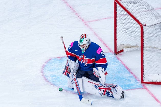 ZURICH, SWITZERLAND - MAY 16: Ben Bowns (Great Britain, 33) during warm-up before the Preliminary Round - Group A Match 5 between Great Britain and Austria at the IIHF Ice hockey, Eishockey World Championship, WM, Weltmeisterschaft 2026, Swiss Life Arena on May 16, 2026 in Zurich, Switzerland. Zurich Switzerland Copyright: xTimoxSteinx