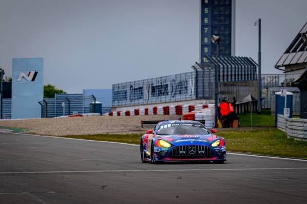 NURBURG - Mercedes-AMG Team Verstappen Racing Max Verstappen, Lucas Auer, Jules Gounon, Daniel Juncadella Mercedes-AMG GT3 during the Warm-Up ADAC RAVENOL 24h Nurburgring on May 16, 17, 2026 in Germany. (Photo by Jack Brekelmans EYE4IMAGES DeFodi Images) -