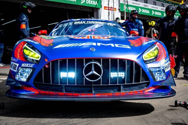 NURBURG - Mercedes-AMG Team Verstappen Racing Max Verstappen, Lucas Auer, Jules Gounon, Daniel Juncadella Mercedes-AMG GT3 during the Warm-Up ADAC RAVENOL 24h Nurburgring on May 16, 17, 2026 in Germany. (Photo by Jack Brekelmans EYE4IMAGES DeFodi Images) -