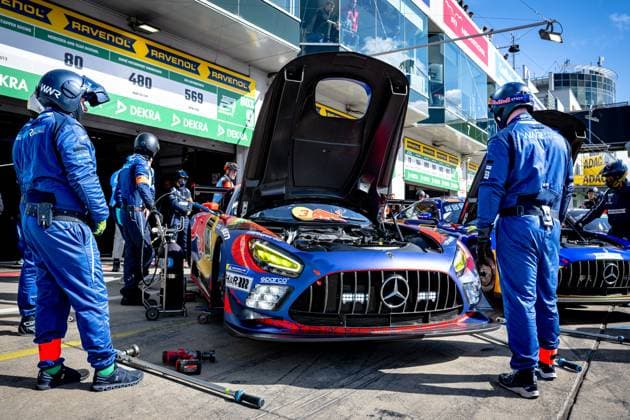 NURBURG - Mercedes-AMG Team Verstappen Racing Max Verstappen, Lucas Auer, Jules Gounon, Daniel Juncadella Mercedes-AMG GT3 during the Warm-Up ADAC RAVENOL 24h Nurburgring on May 16-17, 2026 in Germany. (Photo by Jack Brekelmans EYE4IMAGES DeFodi Images) -