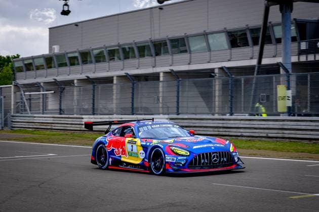 NURBURG - Mercedes-AMG Team Verstappen Racing Max Verstappen, Lucas Auer, Jules Gounon, Daniel Juncadella Mercedes-AMG GT3 during the Warm-Up ADAC RAVENOL 24h Nurburgring on May 16-17, 2026 in Germany. (Photo by Jack Brekelmans EYE4IMAGES DeFodi Images) -