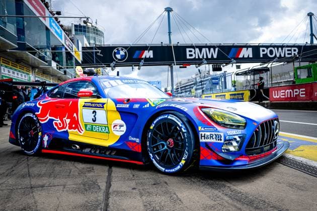 NURBURG - Mercedes-AMG Team Verstappen Racing Max Verstappen, Lucas Auer, Jules Gounon, Daniel Juncadella Mercedes-AMG GT3 during the Warm-Up ADAC RAVENOL 24h Nurburgring on May 16, 17, 2026 in Germany. (Photo by Jack Brekelmans EYE4IMAGES DeFodi Images) -