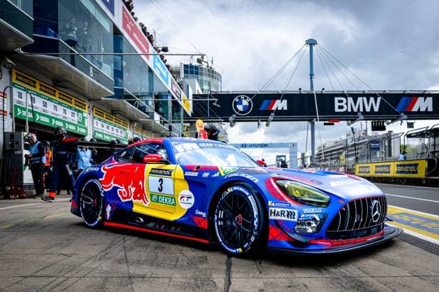 NURBURG - Mercedes-AMG Team Verstappen Racing Max Verstappen, Lucas Auer, Jules Gounon, Daniel Juncadella Mercedes-AMG GT3 during the Warm-Up ADAC RAVENOL 24h Nurburgring on May 16, 17, 2026 in Germany. (Photo by Jack Brekelmans EYE4IMAGES DeFodi Images) -