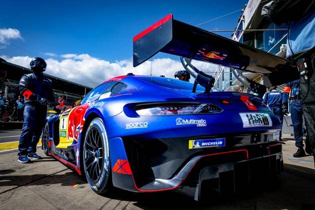NURBURG - Mercedes-AMG Team Verstappen Racing Max Verstappen, Lucas Auer, Jules Gounon, Daniel Juncadella Mercedes-AMG GT3 during the Warm-Up ADAC RAVENOL 24h Nurburgring on May 16, 17, 2026 in Germany. (Photo by Jack Brekelmans EYE4IMAGES DeFodi Images) -