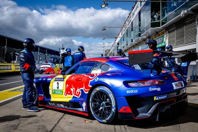 NURBURG - Mercedes-AMG Team Verstappen Racing Max Verstappen, Lucas Auer, Jules Gounon, Daniel Juncadella Mercedes-AMG GT3 during the Warm-Up ADAC RAVENOL 24h Nurburgring on May 16-17, 2026 in Germany. (Photo by Jack Brekelmans EYE4IMAGES DeFodi Images) -