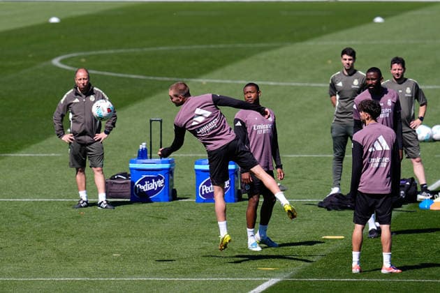 May 16, 2026, Valdebebas, Madrid, Spain: Franco Mastantuono during the training day of Real Madrid ahead the Spanish League, LaLiga EA Sports, football match against Sevilla FC at Ciudad Deportiva Real Madrid on May 16, 2026, in Valdebebas, Madrid, Spain. Valdebebas Spain - ZUMAa181 20260516_zaa_a181_048 Copyright: xDennisxAgyemanx