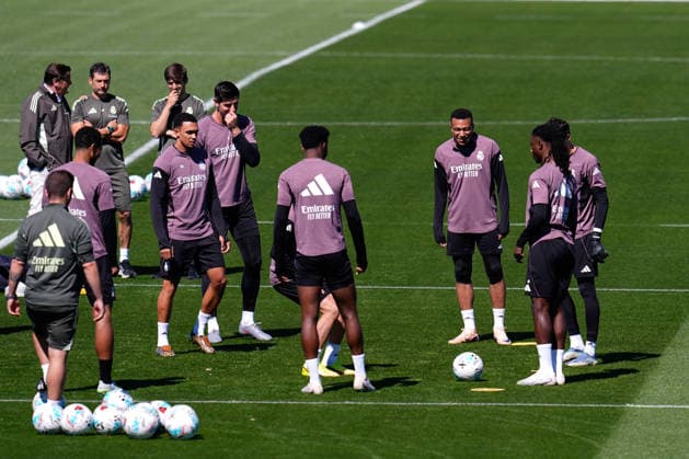 May 16, 2026, Valdebebas, Madrid, Spain: Kylian Mbappe during the training day of Real Madrid ahead the Spanish League, LaLiga EA Sports, football match against Sevilla FC at Ciudad Deportiva Real Madrid on May 16, 2026, in Valdebebas, Madrid, Spain. Real Madrid Training Session - Laliga Ea Sports - ZUMAa181 20260516_zaa_a181_073 Copyright: xDennisxAgyemanx