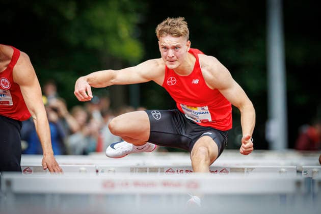 Lotto Deichmeeting; Neuwied, 16.05.2026 Noah Conan Scharl (TSV Bayer o4 Leverkusen); Lotto Deichmeeting am 16.05.2026 im Rhein-Wied Stadion, Neuwied (Rheinland-Pfalz). Copyright: xBEAUTIFULxSPORTS B.Hoffmannx