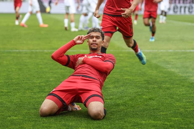 3. Liga; FC Ingolstadt 04 - SV Waldhof Mannheim; Tor Jubel Treffer Yann Sturm (7, FCI) 1:0 Führung 3. Liga - FC Ingolstadt 04 Saison 2025 2026 SV Waldhof Mannheim;