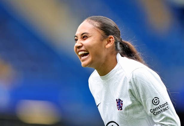 Chelsea Women v Manchester United, ManU Women Barclays Women s Super League Alyssa Thompson of Chelsea Women looks on before the Barclays Women s Super League match at Stamford Bridge, London 16 05 2026 UK Newspapers OUT Copyright: xNeilxHolmesx FIL-23442-0006