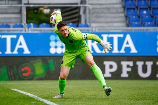 16.05.2026, xavx, Fussball 3.Liga, SV Wehen Wiesbaden - TSG Hoffenheim U23 v.l. Torwart Florian Stritzel (SV Wehen Wiesbaden) (DFL DFB REGULATIONS PROHIBIT ANY USE OF PHOTOGRAPHS as IMAGE SEQUENCES and or QUASI-VIDEO) Wiesbaden